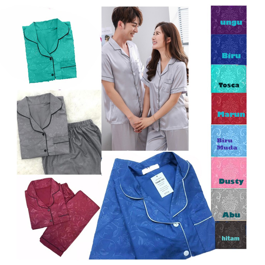 BAJU TIDUR COUPLE PIYAMA COUPLE PIAMA COUPLE PIYAMA COUPLE SUAMI ISTRI PIYAMA DEWASA PIAMA DEWASA