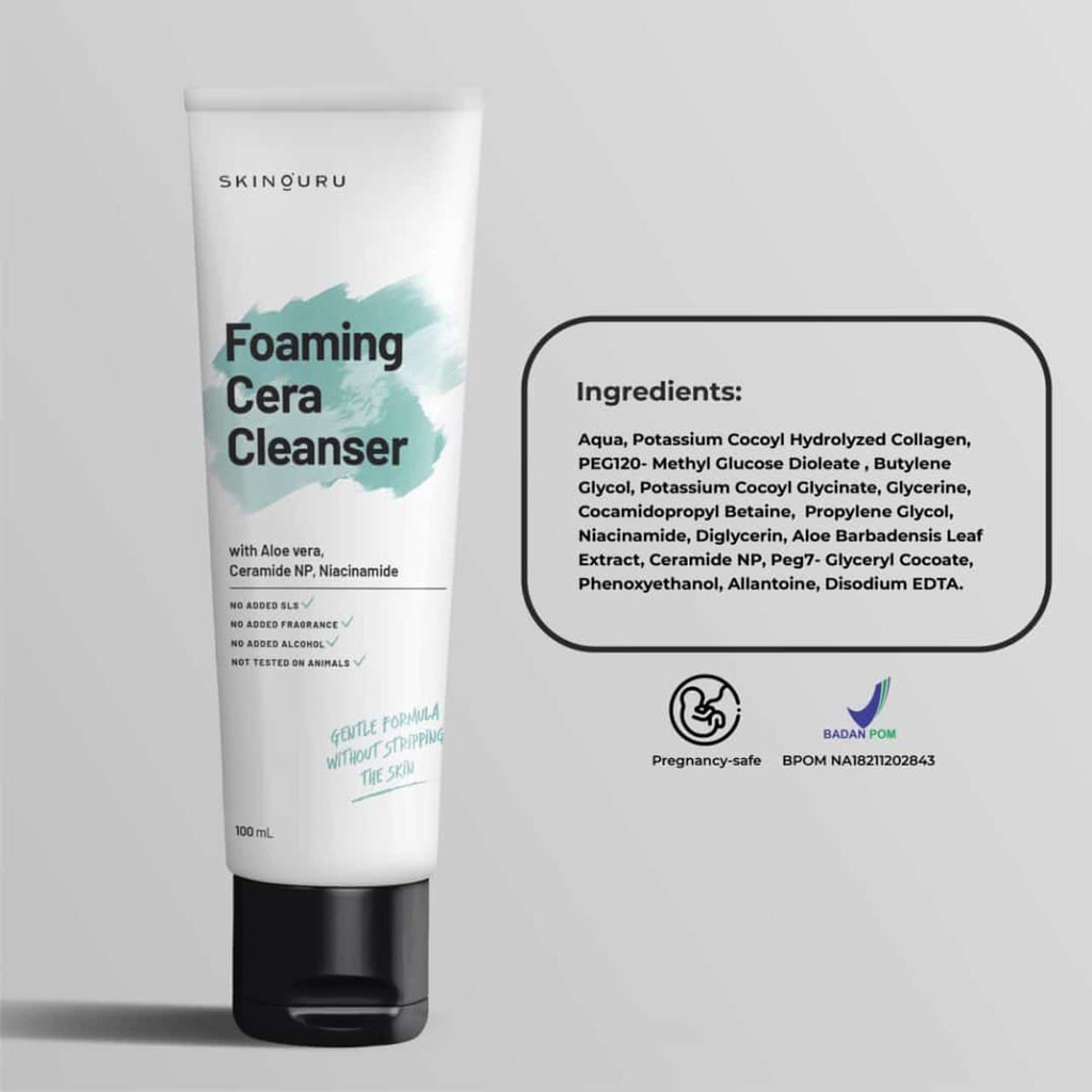 SKINOURU FOAMING CERA CLEANSER - FACEWASH SABUN CUCI MUKA