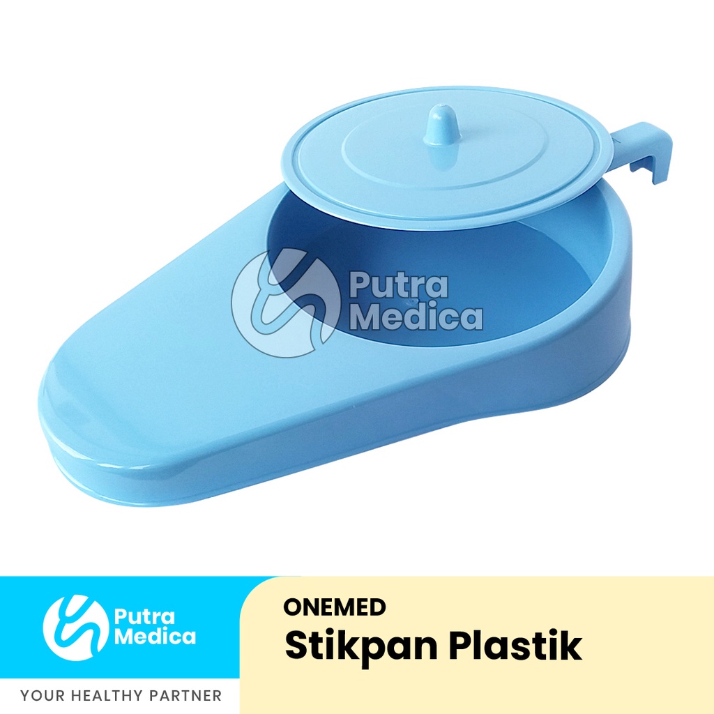 Onemed Stikpan Plastik - Biru / Pispot BAB BAK Sodok Plastik / Bedpan