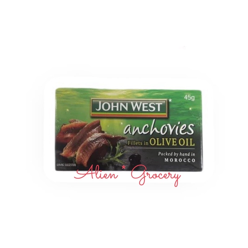 JOHN WEST Anchovies Fillet In Olive Oil 45gr