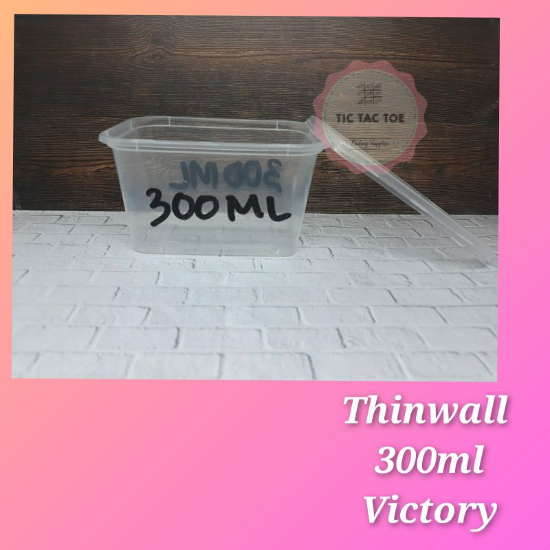 Thinwall 300ml Victory /Thinwall Rect 300ml Victory/ Thinwall Victory /isi 25pcs
