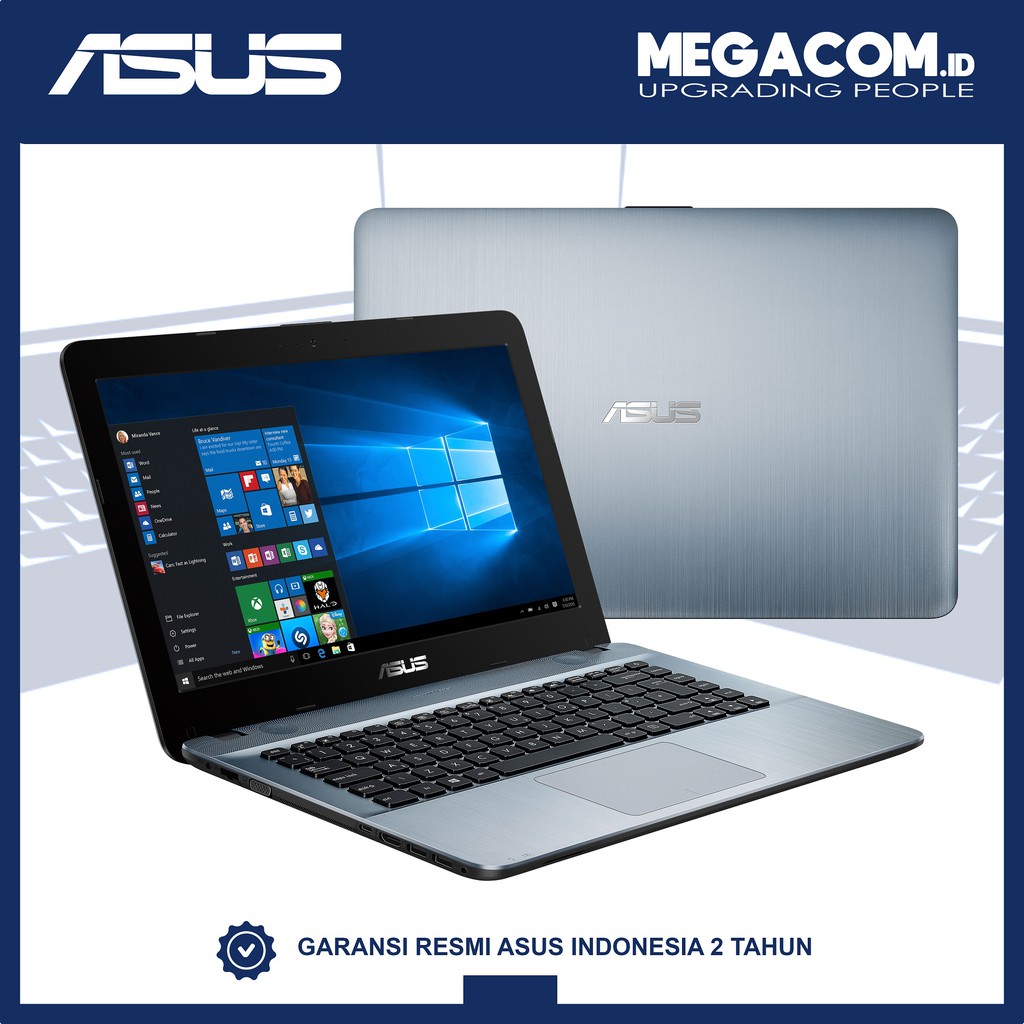 Asus X441MA-GA032T Silver [Intel N4020|RAM 4GB|HDD 1TB|Win10]