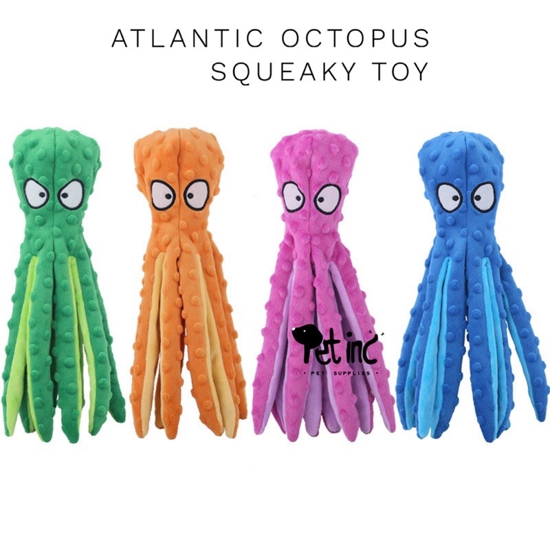 Atlantic octopus squeaky toy