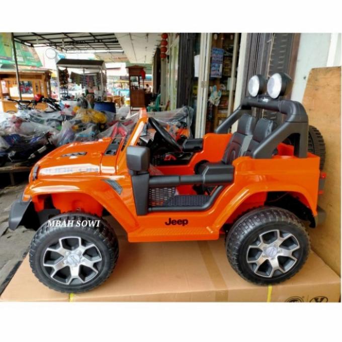 Mobil Anak Remot Kontrol Jeep Rubicon Mainan Mobil Aki Besar Termurah