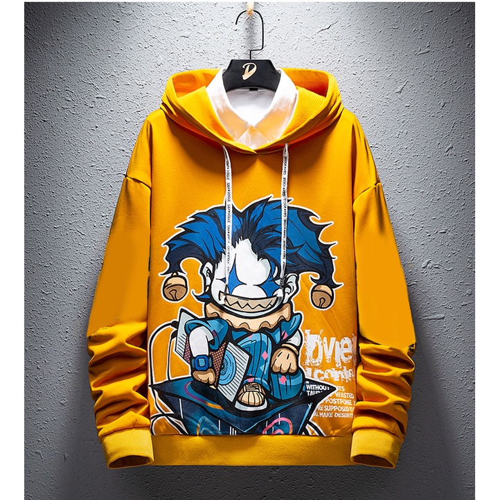 FORTGLASS CLOWN SWEATER HODIE RAJUT JUMPER POLOS PRIA LENGAN PANJANG