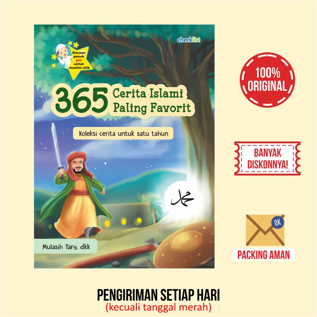 Buku Anak Islam 365 Cerita Islami Paling Favorit Bergambar Full Color
