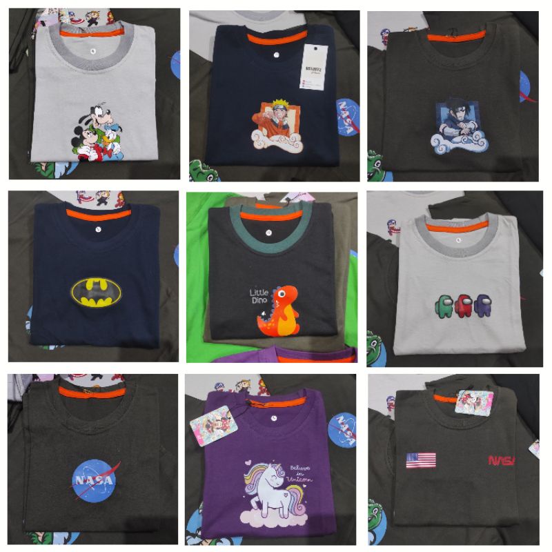 DBZA 5 KAOS KATUN SABLON ANAK PROMO LENGAN PENDEK ORIGINAL 2