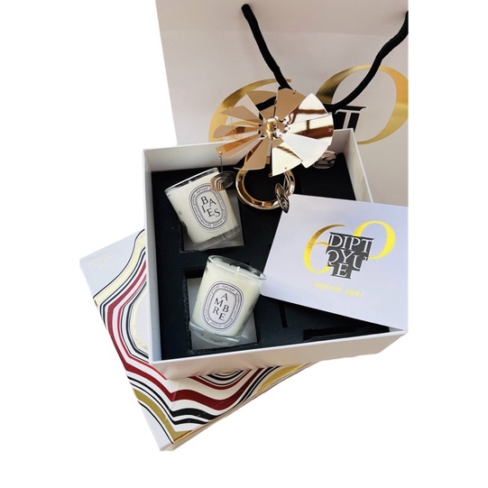 Diptyque Candle Carousel White Gift Set