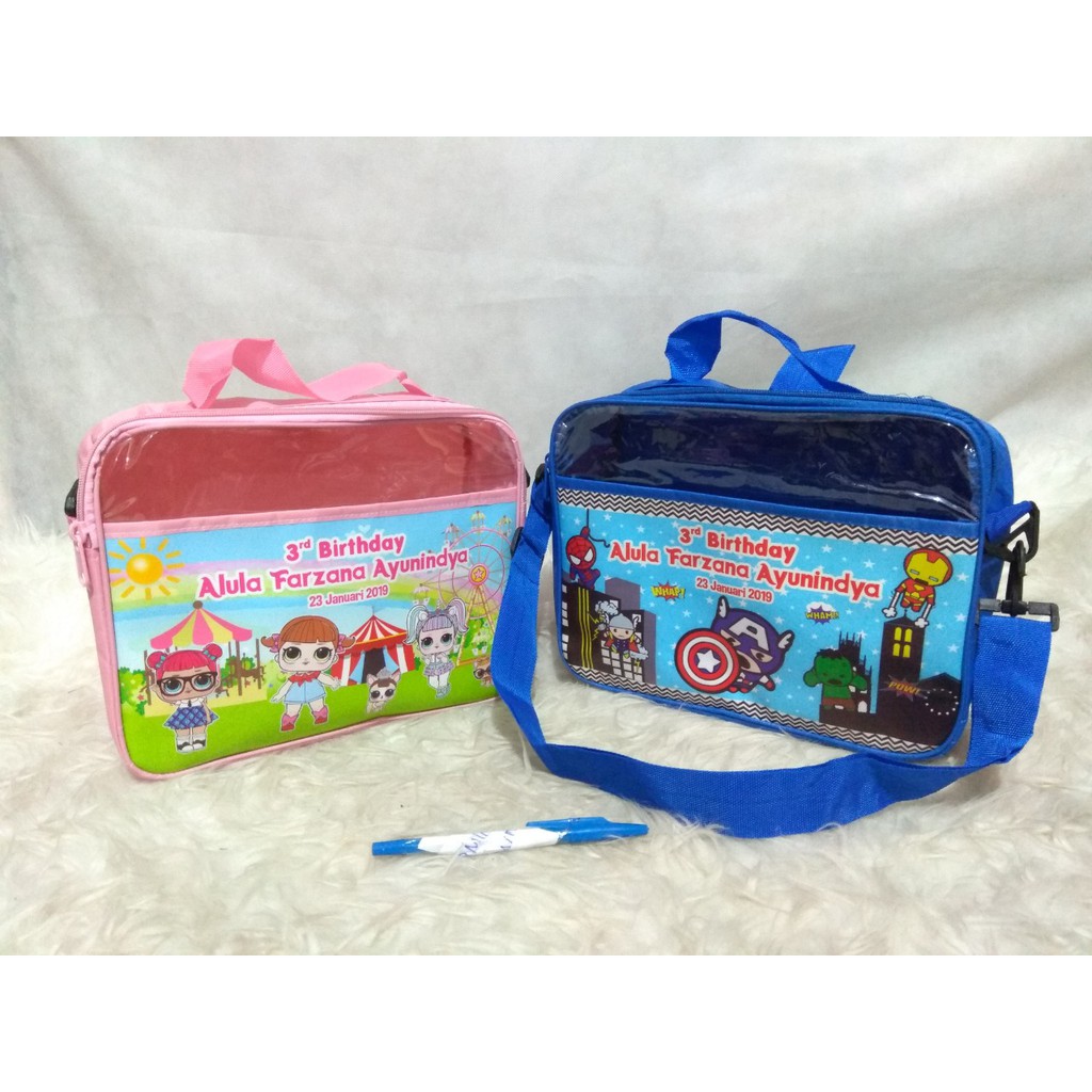 

FREE DESAIN TAS RANSEL 3in1 MIKA Custom Souvenir ulang tahun anak goodie bag goody murah sekolah