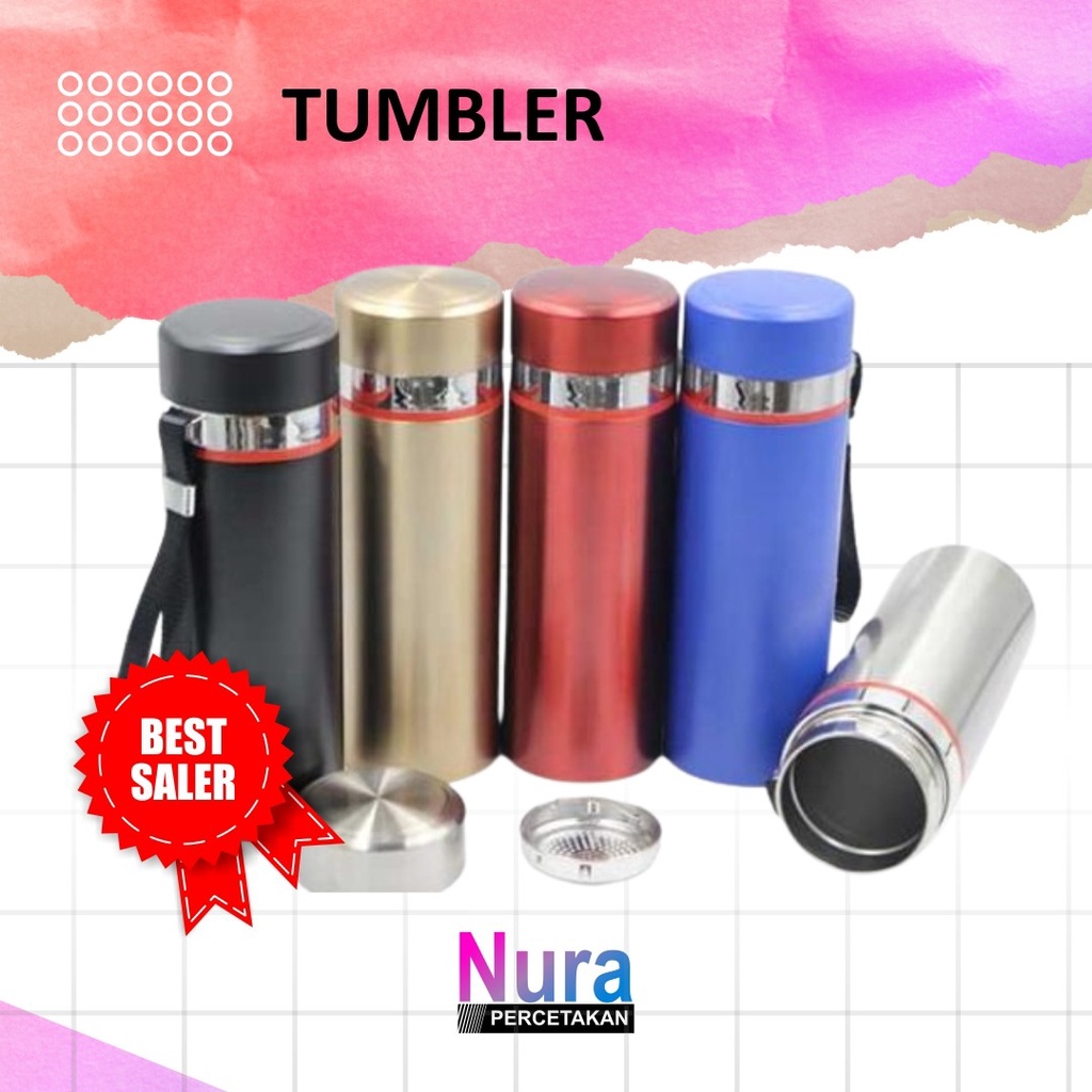 

TUMBLER CUSTOM BOTOL MINUM STAINLES LASER PRINTING