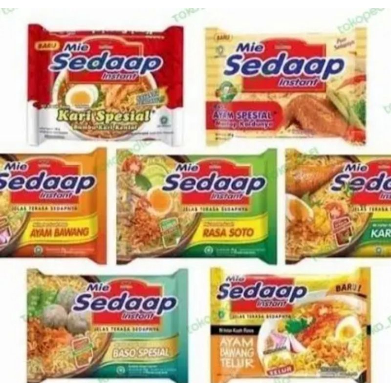 

Mie sedap berbagai jenis rasa