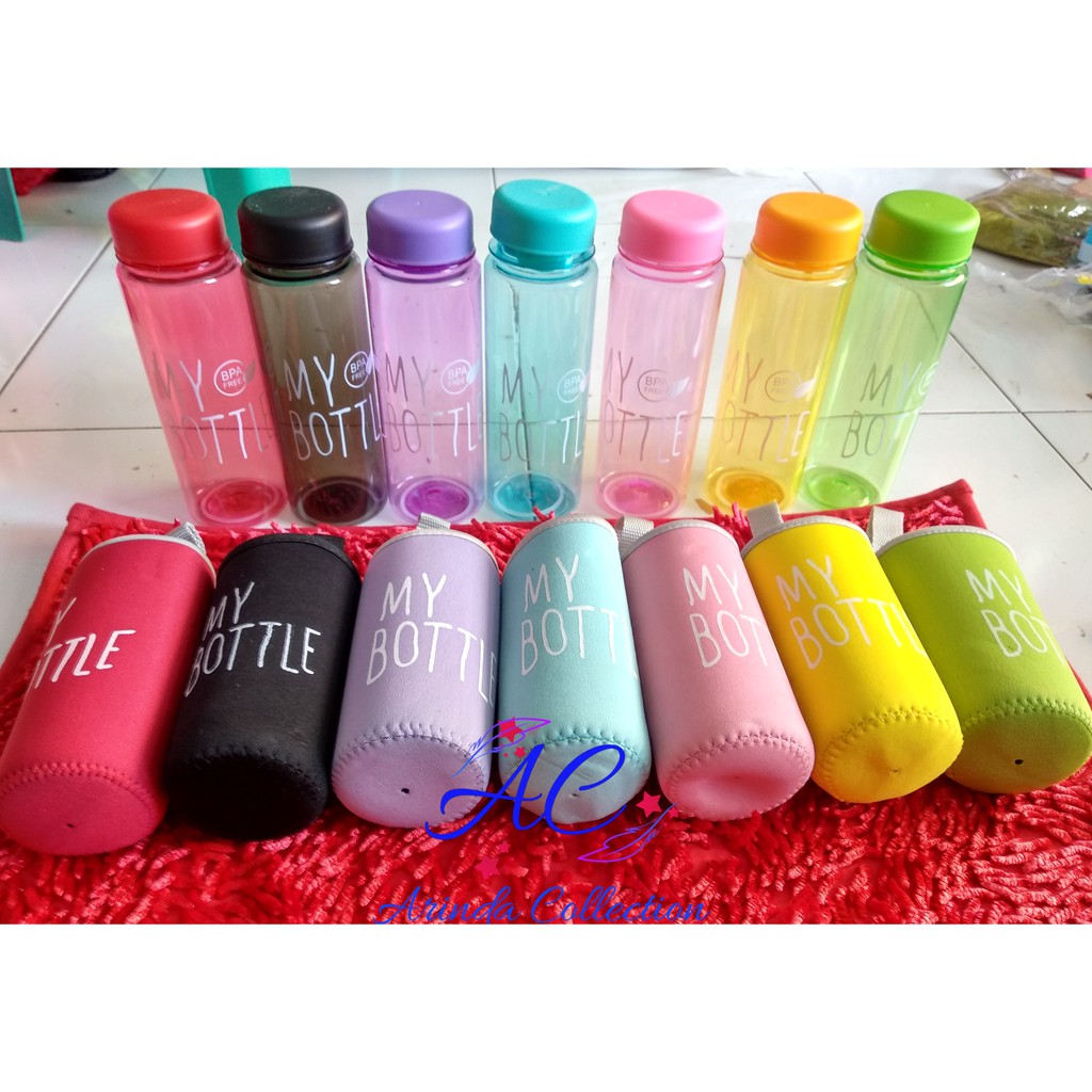 My botle warna bening sarung busa