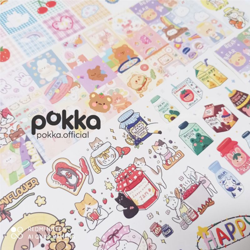

Stiker aesthetic korea lucu gift hadiah