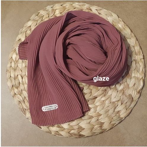 Pashmina plisket FULL ceruty armany (GROSIR) /Pashmina plisket ceruty bebydoll premium/hijab premium-nude