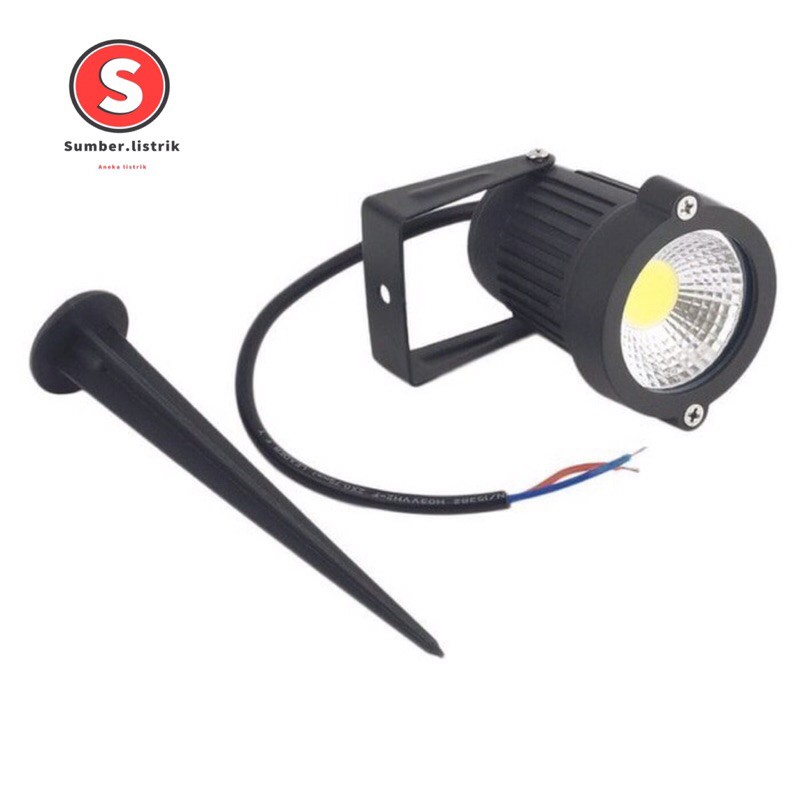 lampu taman led COB 5w putih /warm white/  lampu taman led sorot 5w/ tancap aluminum