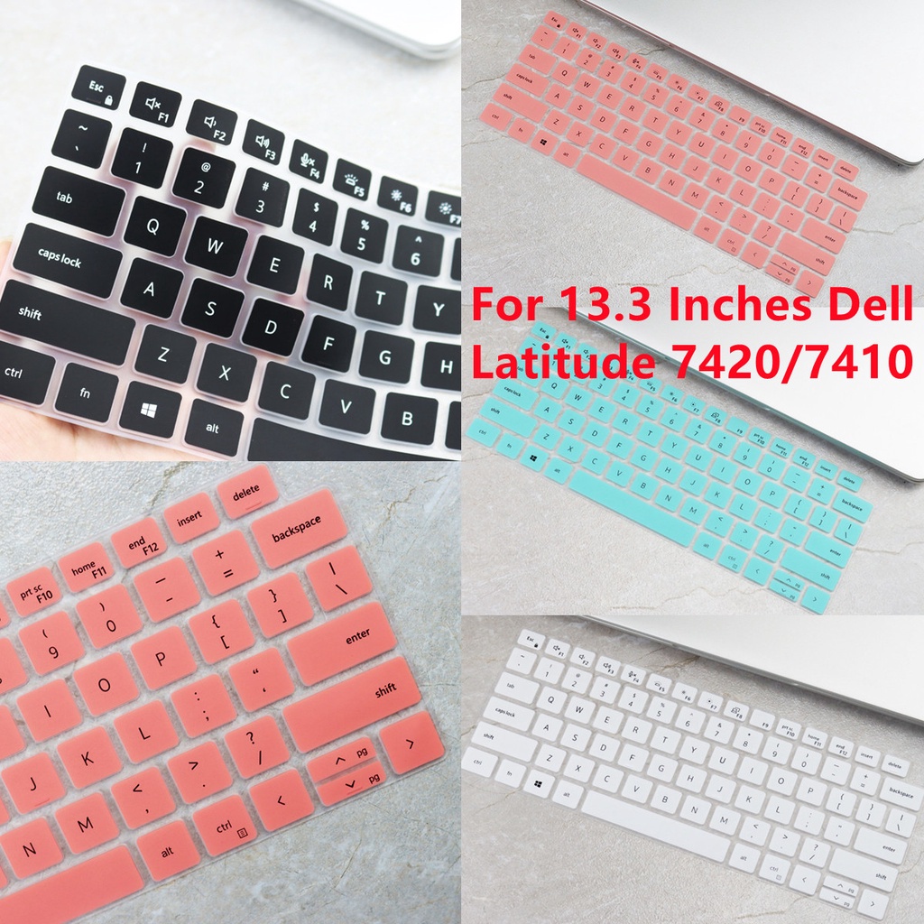 Cover Pelindung Keyboard Laptop Dell Latitude 7420 / 7410 / 9510 13.3 &quot;Bahan Silikon Lembut Ultra Tipis