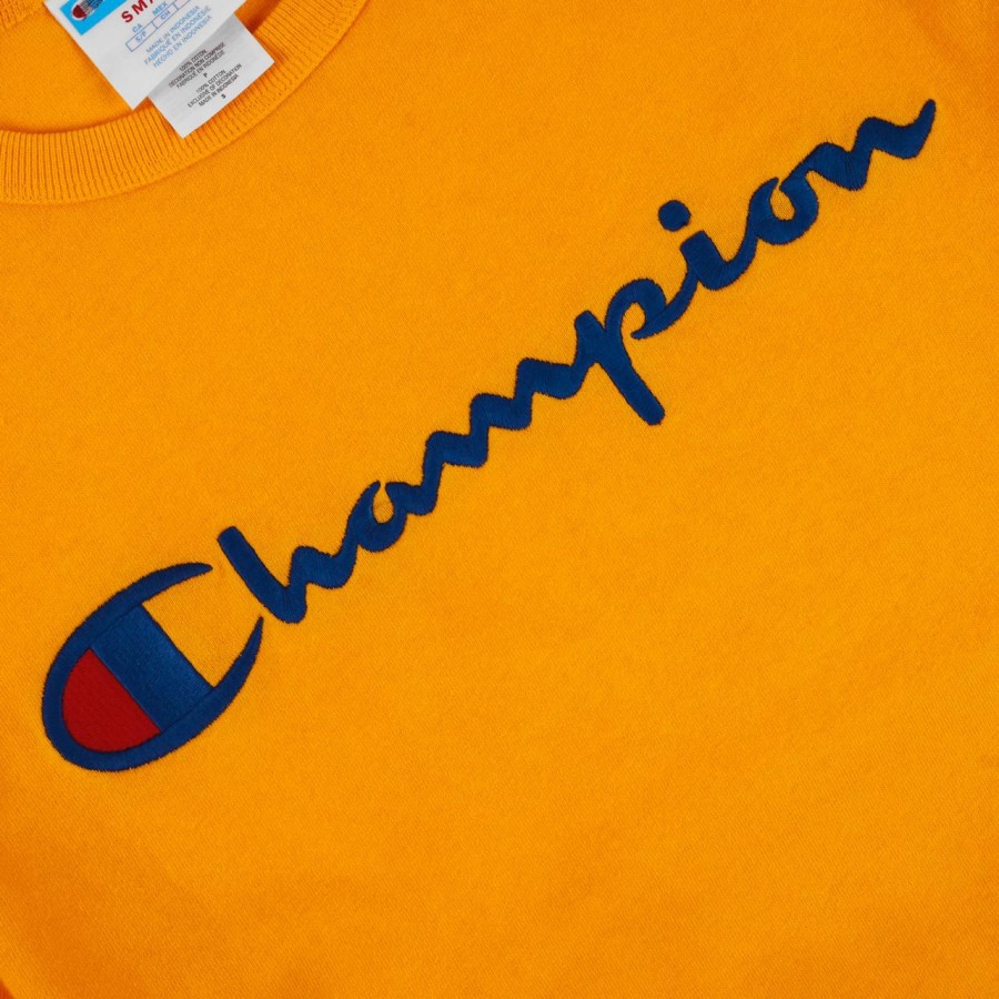 Champion Longsleeve Embroiderry Gold Yellow