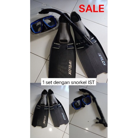 Preloved Alat Selam Snorkling Diving Full Set