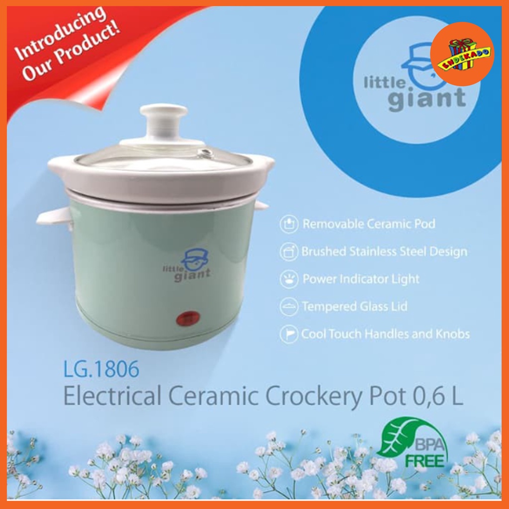 MAKASSAR! LITTLE GIANT LG 1806 SLOW COOKER 0,6L - Slow Cooker