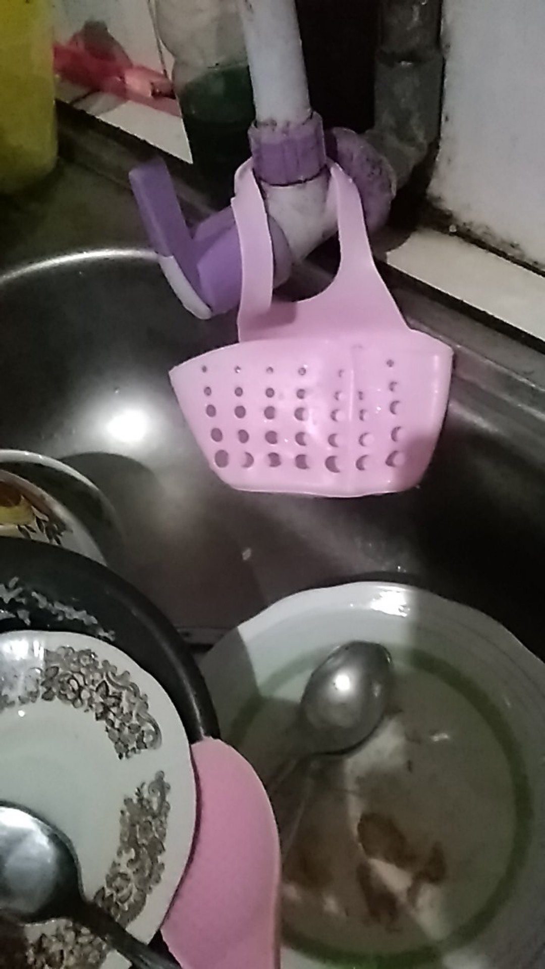 Gantungan Kran Tempat Sabun Sikat Spons Di Wastafel Dapur Multifungsi Cuci Piring