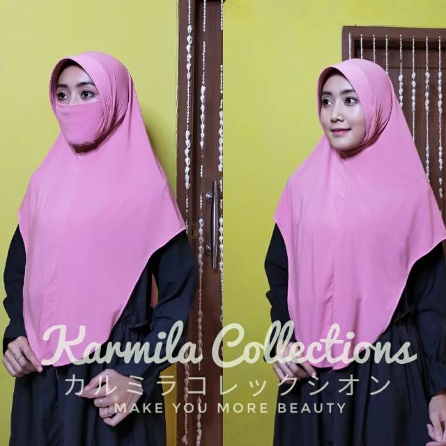 VNS jilbab Instan Masker Niqab/Jilbab Instan Cadar/ Jilbab Masker kain