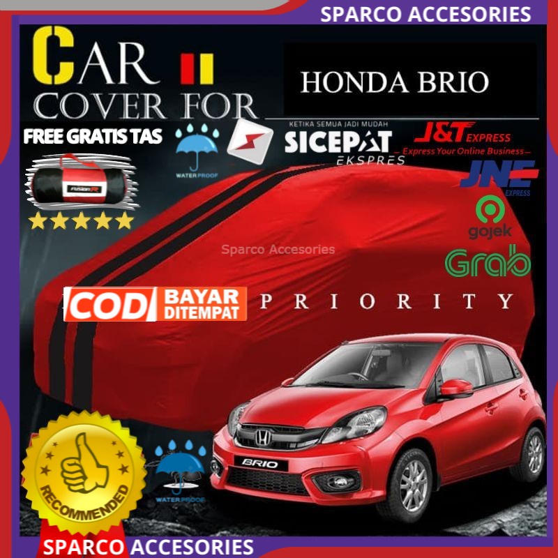 COVER MOBIL HONDA BRIO ALL NEW BRIO 2019 2020 SARUNG MOBIL HONDA BRIO BARU WATERPROOF ANTI AIR Brio 