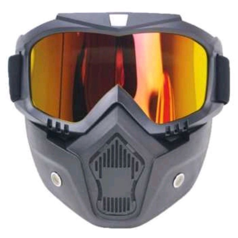 pengiriman cepat Google Mask Helm / Kaca Helm / Masker Helm / Google Mask Helm Bogo Retro