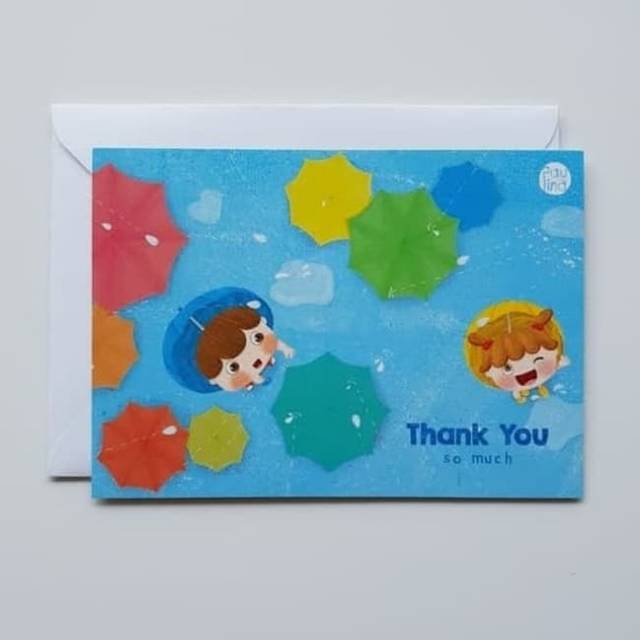 

Kartu ucapan terima kasih / thank card + amplop