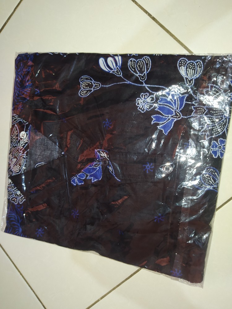 Tey-17 Batik Wanita Asj Sa Hrb026 Kenongo Kemeja Tosca Pendek