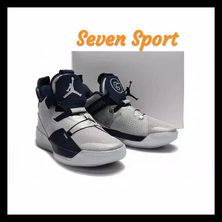 100% BERKUALITAS SEPATU NIKE AIR JORDAN 32 XXXIII HIGH GEORGE TOWN GREY OBSIDIAN PK 100% BERKUALITAS