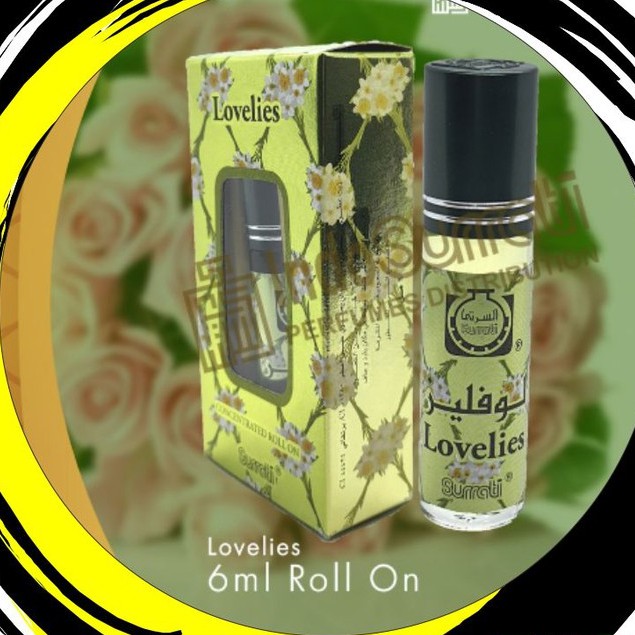 Parfum Lovelies 6ml Roll On | Parfum Surrati | Surrati Perfumes | Bibit Minyak Wangi | Parfum Surrati | Non Alkohol |  Surrati Perfumes| Original Product | Surrati Factory Holly Makkah KSA