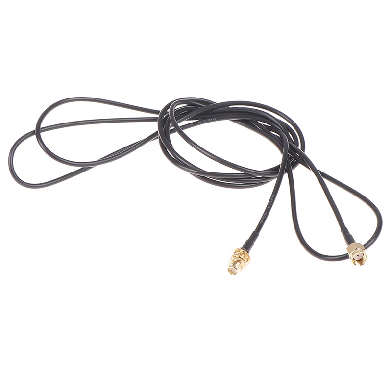 &lt; E2id &amp; &gt; 1PC Kabel extension Antena router WiFi RG174 RP-SMA male Ke female Panjang 1m