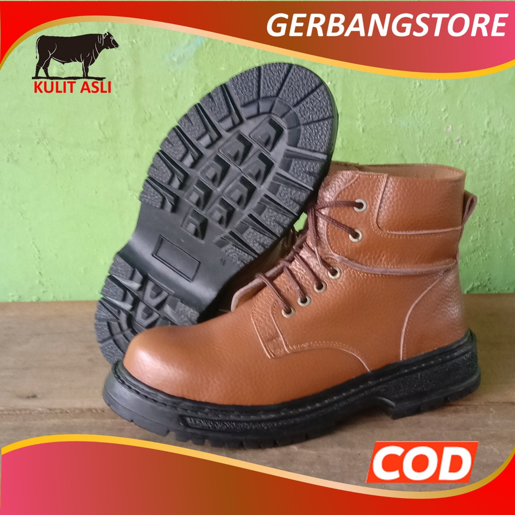 Sepatu Safety Kulit asli [ LPT ]