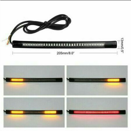 LAMPU BELAKANG LED STRIP UNIVERSAL MOTOR BRAKE SEIN