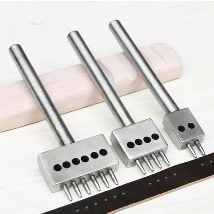 

Set Alat Kerajinan Pelubang Kulit Plong Lacing Stitching Hole Punch 004