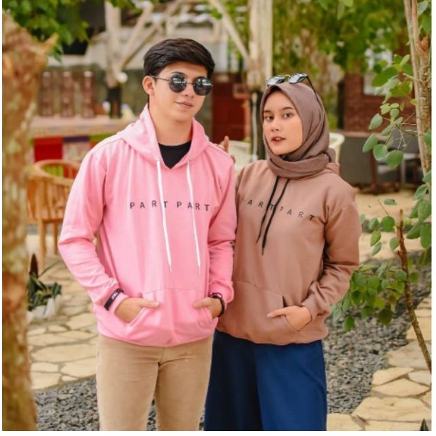 IvannaCollection Sweater Hoodie Unisex Pria dan Wanita Part Part Bahan Fleece Premium