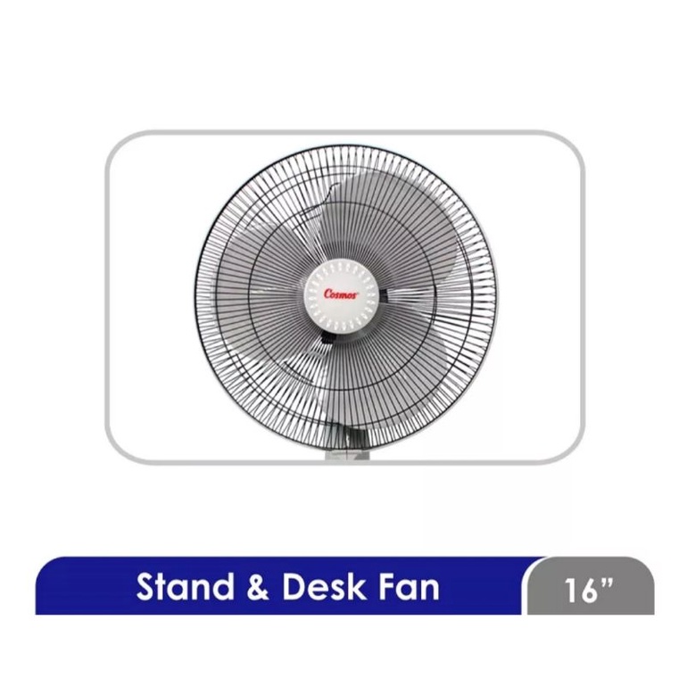 Kipas Angin Berdiri Cosmos 16SN Twino Stand &amp; Desk Fan