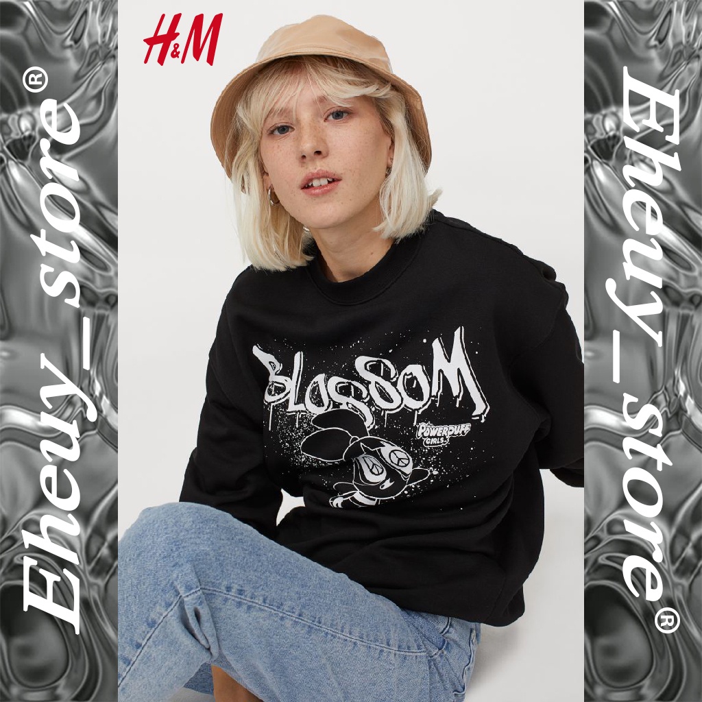 Crewneck H&amp;M Marvel Blossom Destination Skater Crewneck H&amp;M original sweater marvel crewneck h&amp;m