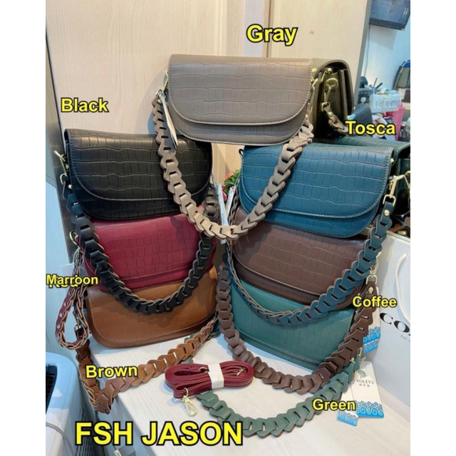 Tas Fashion Taoleyu tali kepang Croco