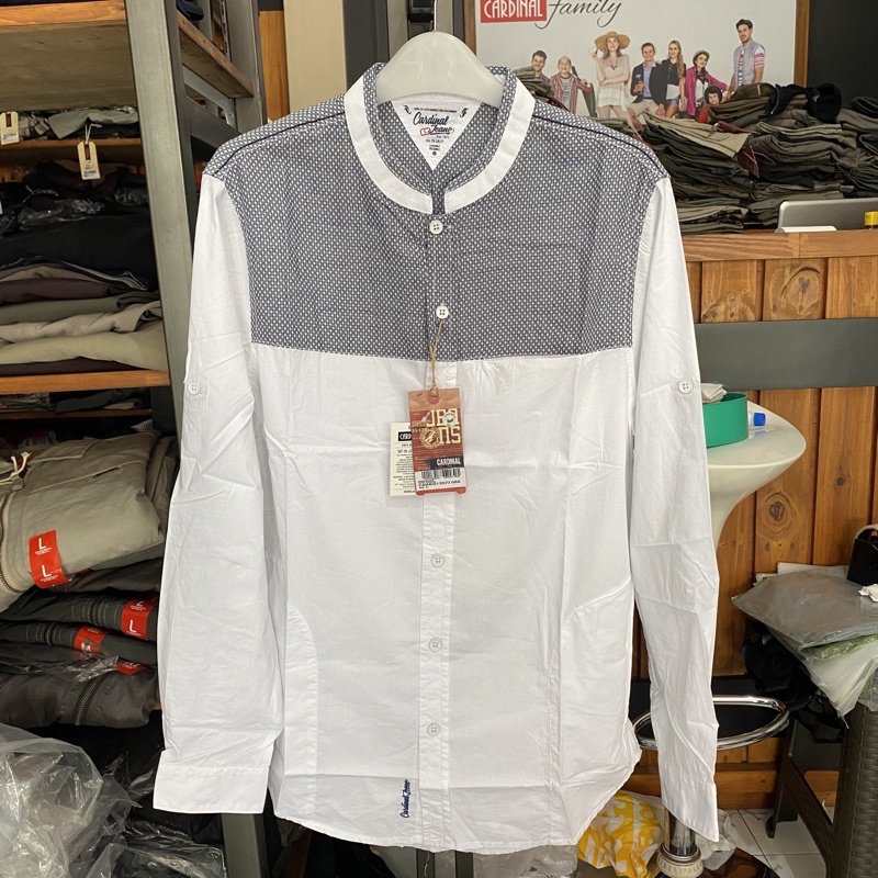 QW233 Baju Koko Cardinal Panjang / Kemeja Koko Cardinal Original