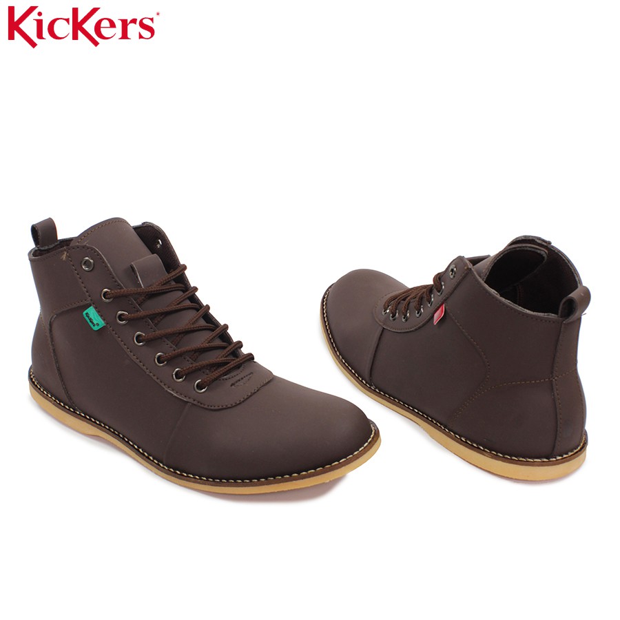 Sepatu Pria Boot Kickers Bandit Boots Casual Formal Original Brown