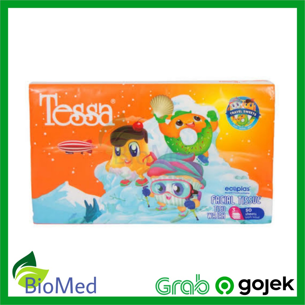 TESSA Facial Tissue 50 lembar x 3 ply - Tisu Wajah Tesa Tisue