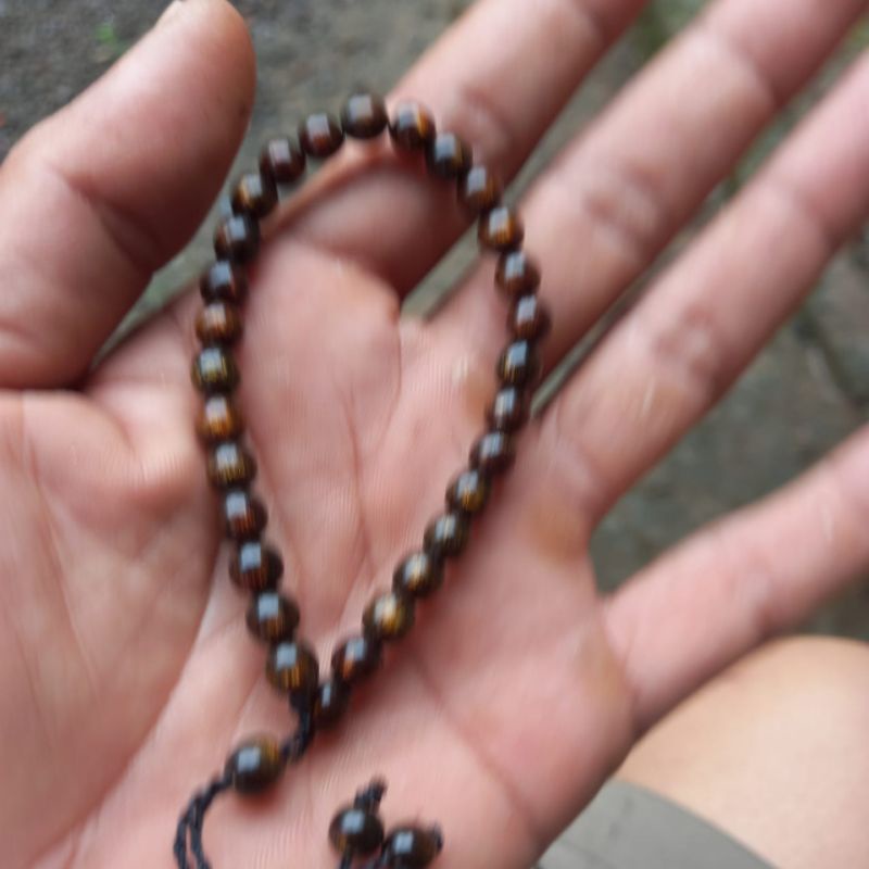 Gelang tasbih 33 akar bahar warna emas 5mm gelang akar bahar asli