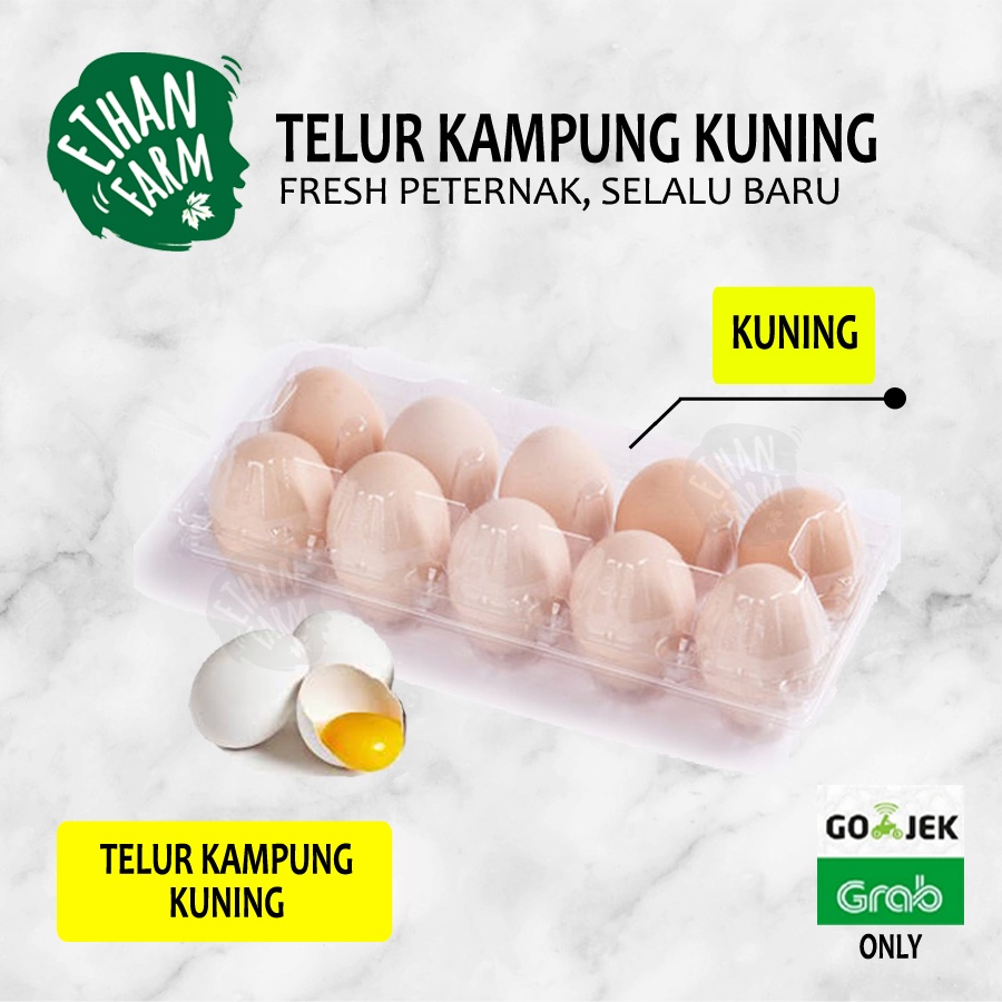 

(Per10butir) Telur Kampung Kuning Asli Fresh