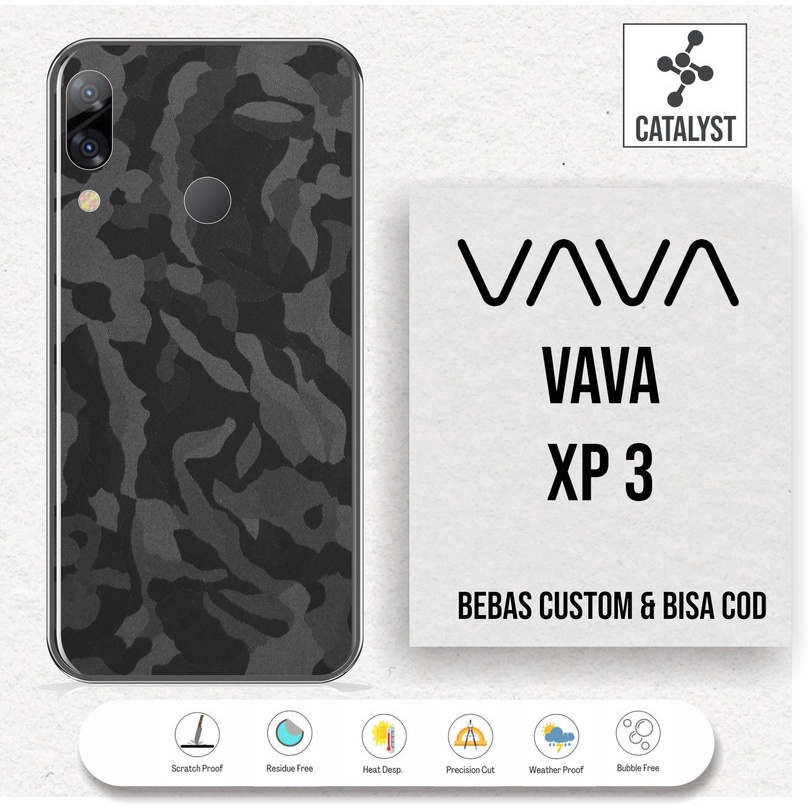 (Buy 1 Get 2) Garskin Skin VAVA XP3 - KODE -12FJ Bisa Custom - Sticker Case