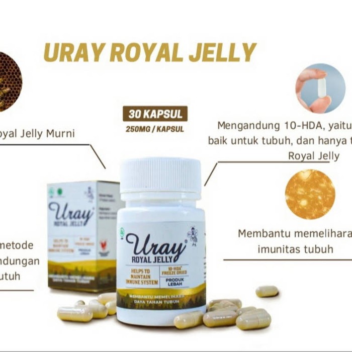 Uray Royal Jelly / Madu Royal Jelly Ekstrak Royal Jelly 30 kapsul