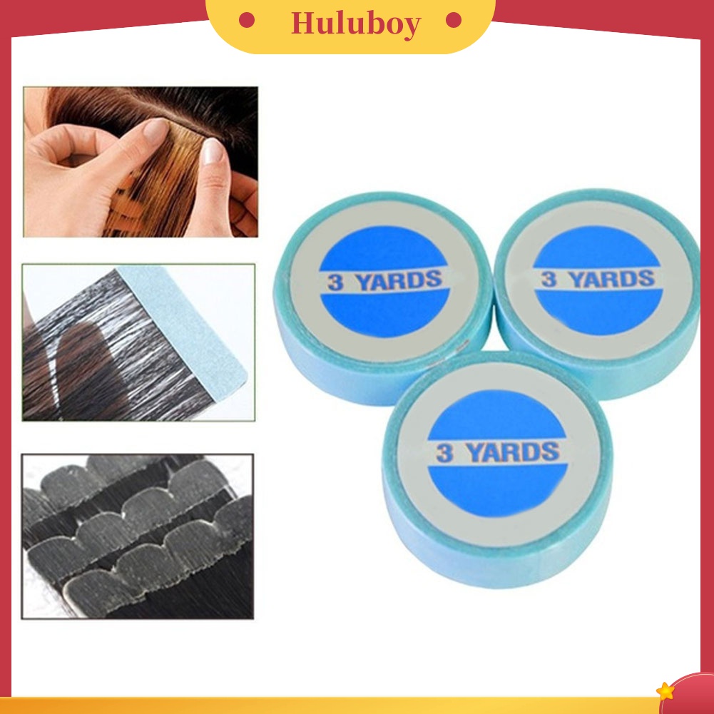 Huluboy Huluboy♡ 3m / Roll Tape Perekat Dua Sisi Tanpa Jejak Untuk Wig Rambut Extension