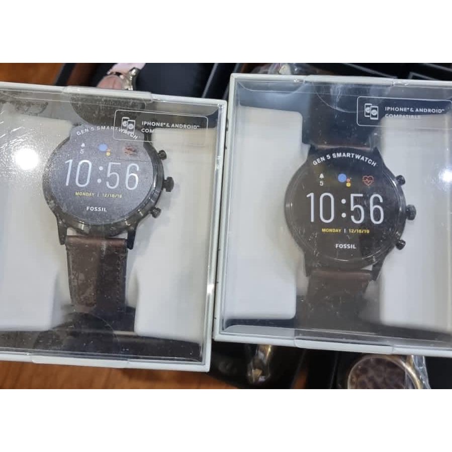 Jam Tangan FossilOriginal Gen 5 Smartwatch Ftw 4026 Leather Brown New Original
