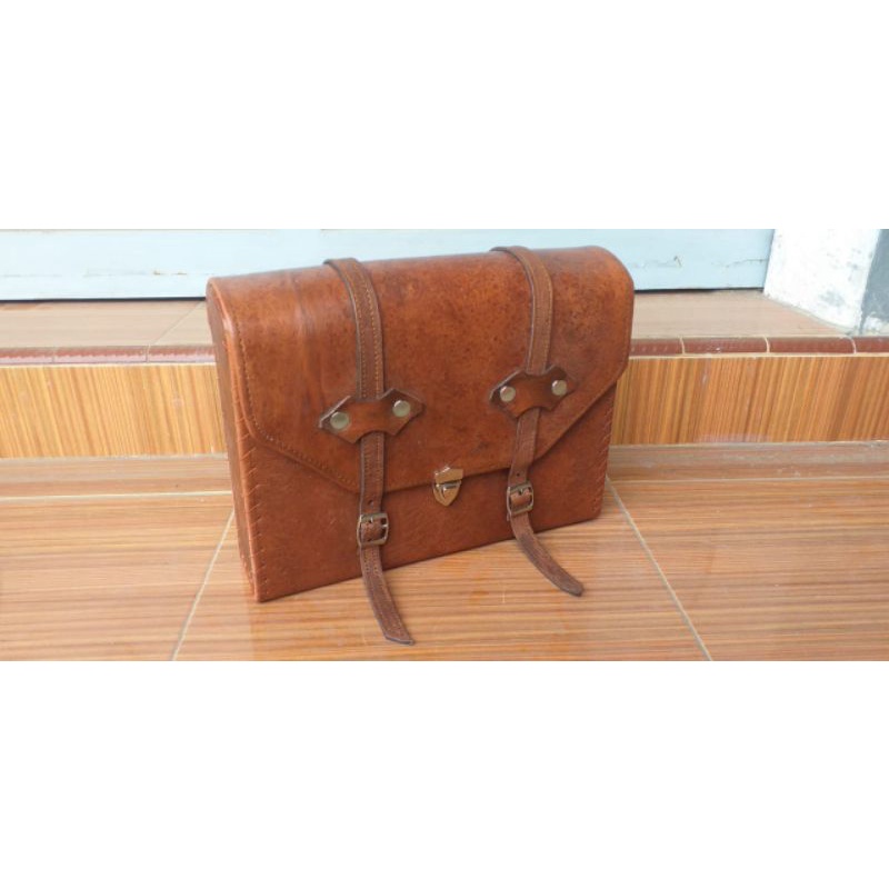 Tas Kulit Asli Sepeda Ontel Tas Kulit Sepeda Ontel
