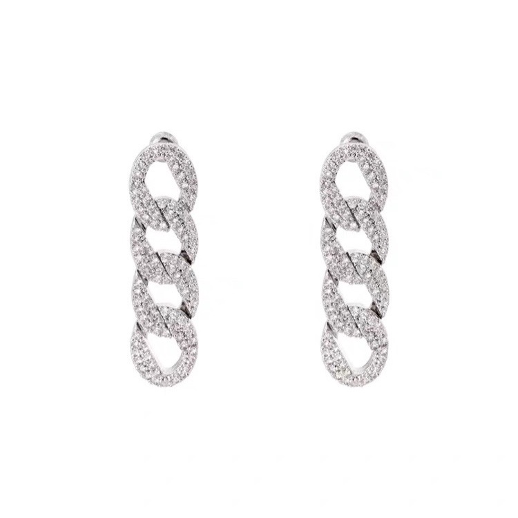 Eropa dan Amerika SHANZUAN rantai anting-anting niche temperamen dan berlebihan perak pin anting-ant